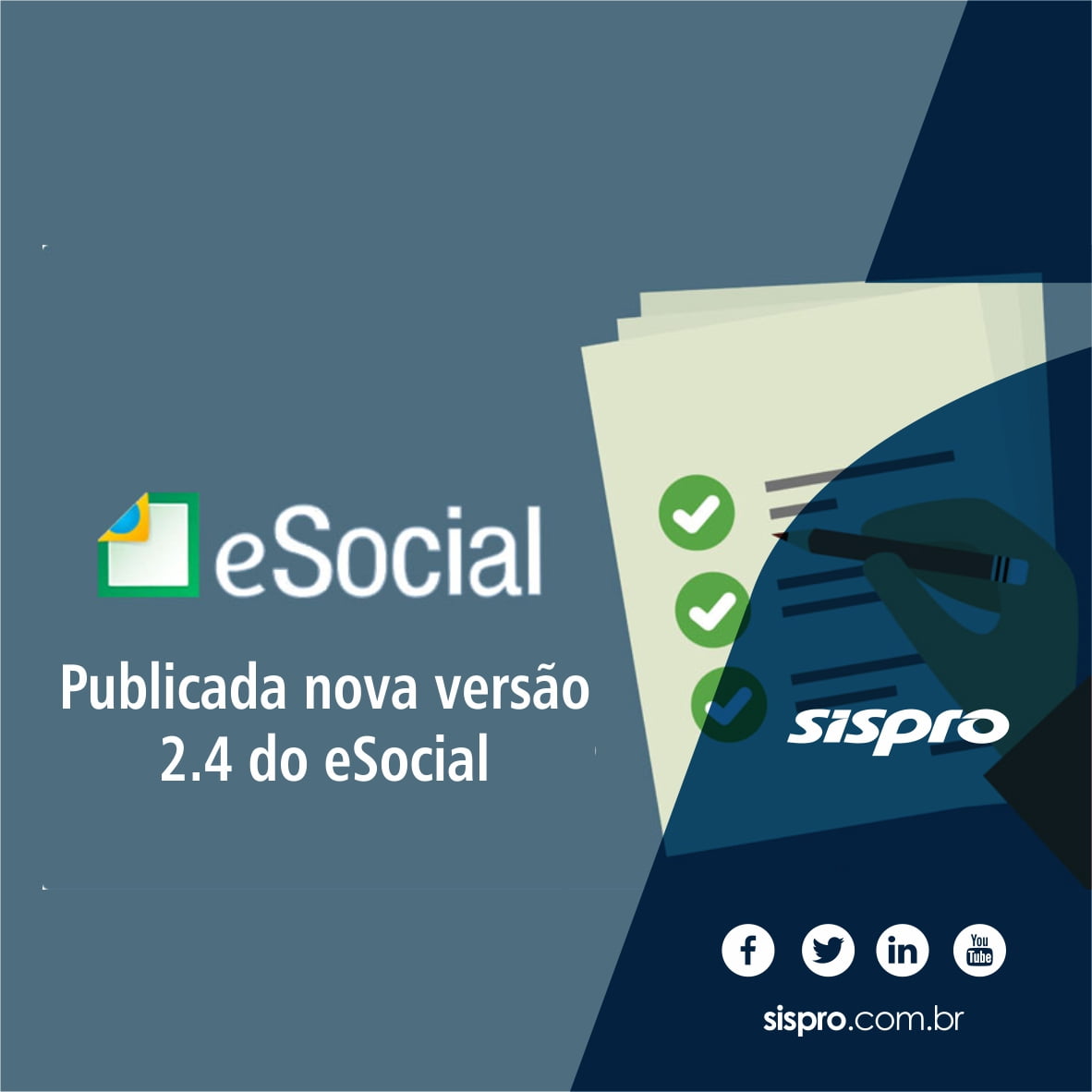 Publicada nova versão 2.4 do eSocial